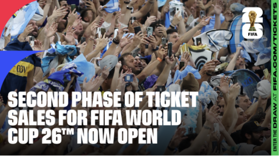 2026 FIFA World Cup Second Phase Ticket Sales Open – SportsTravel