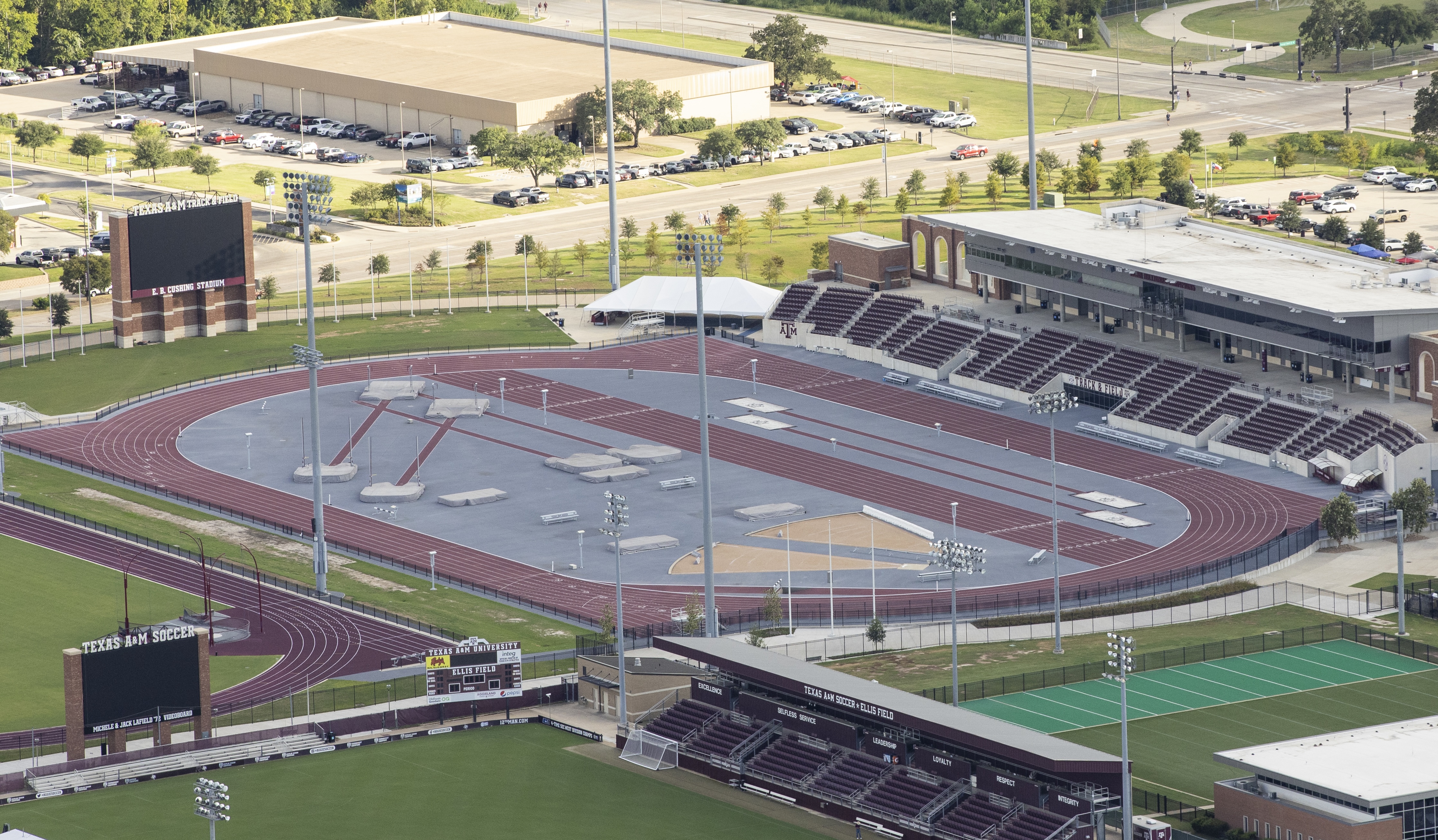 COLLEGE STATION, TX – 20240831 – Texas A&M Athletics Aerial Photos