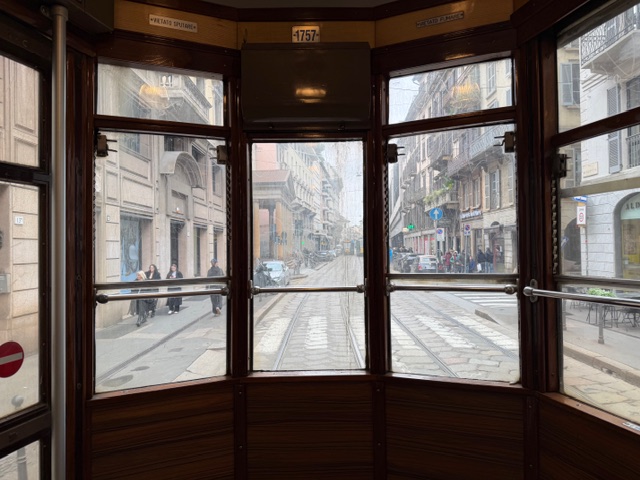 Tram inside Milan