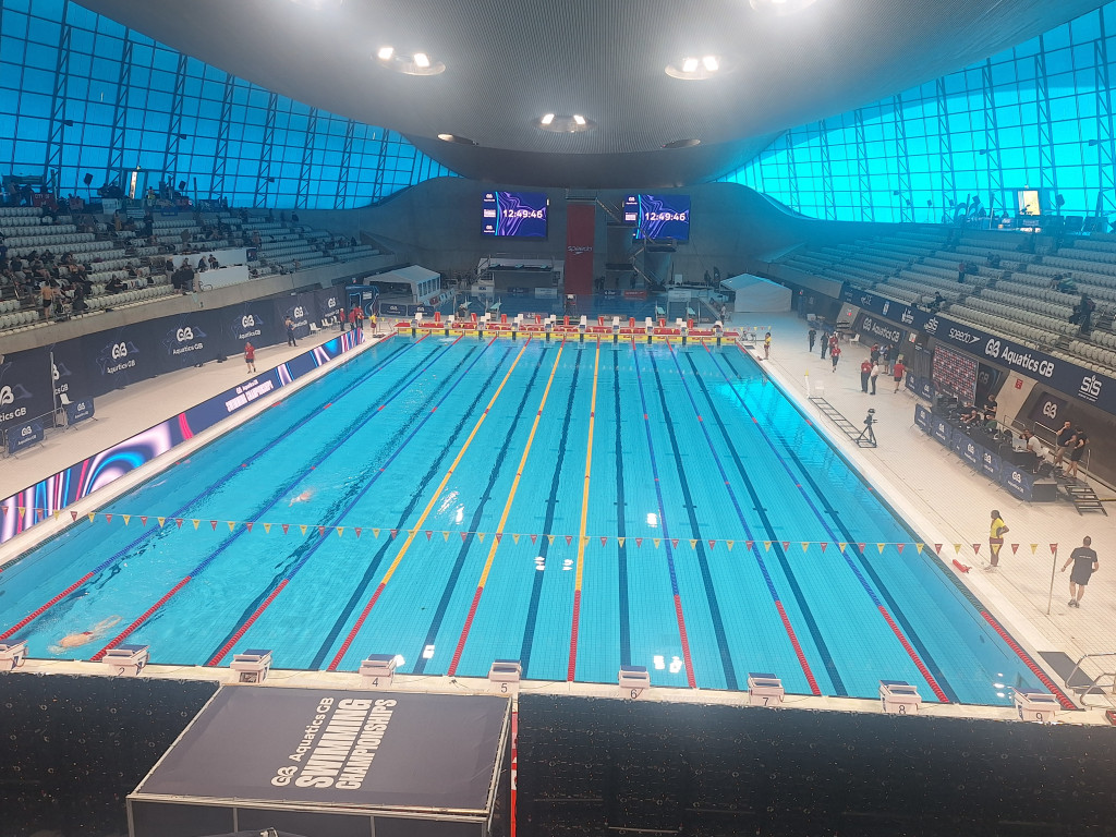 Aquatics Centre view