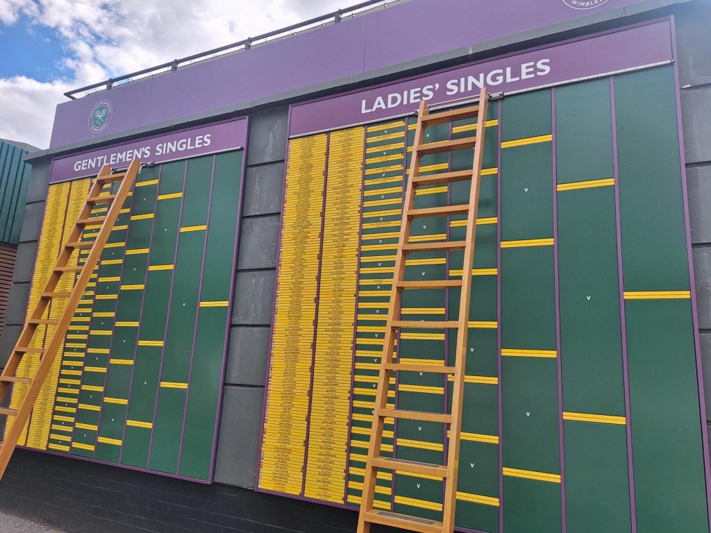 Wimbledon match schedule