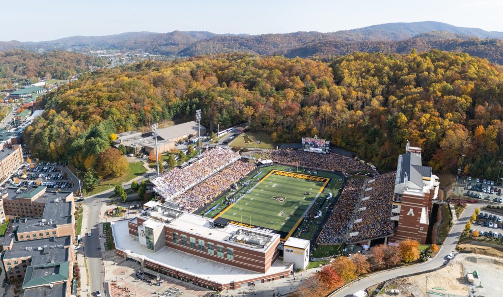 Kidd Brewer Stadium in Boone, North Carolina